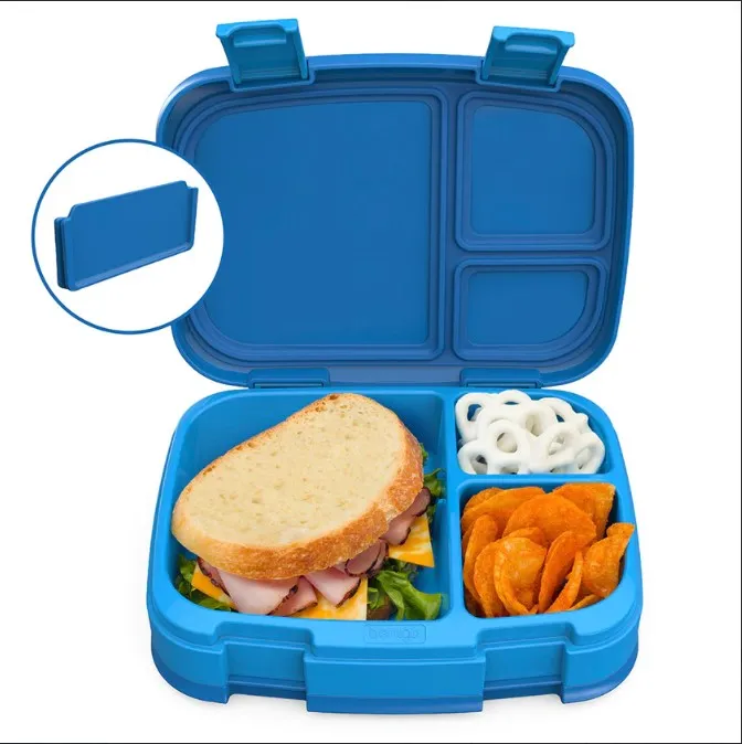 3 x Bentgo Fresh Version 2 Lunch Box Container Storage Blue