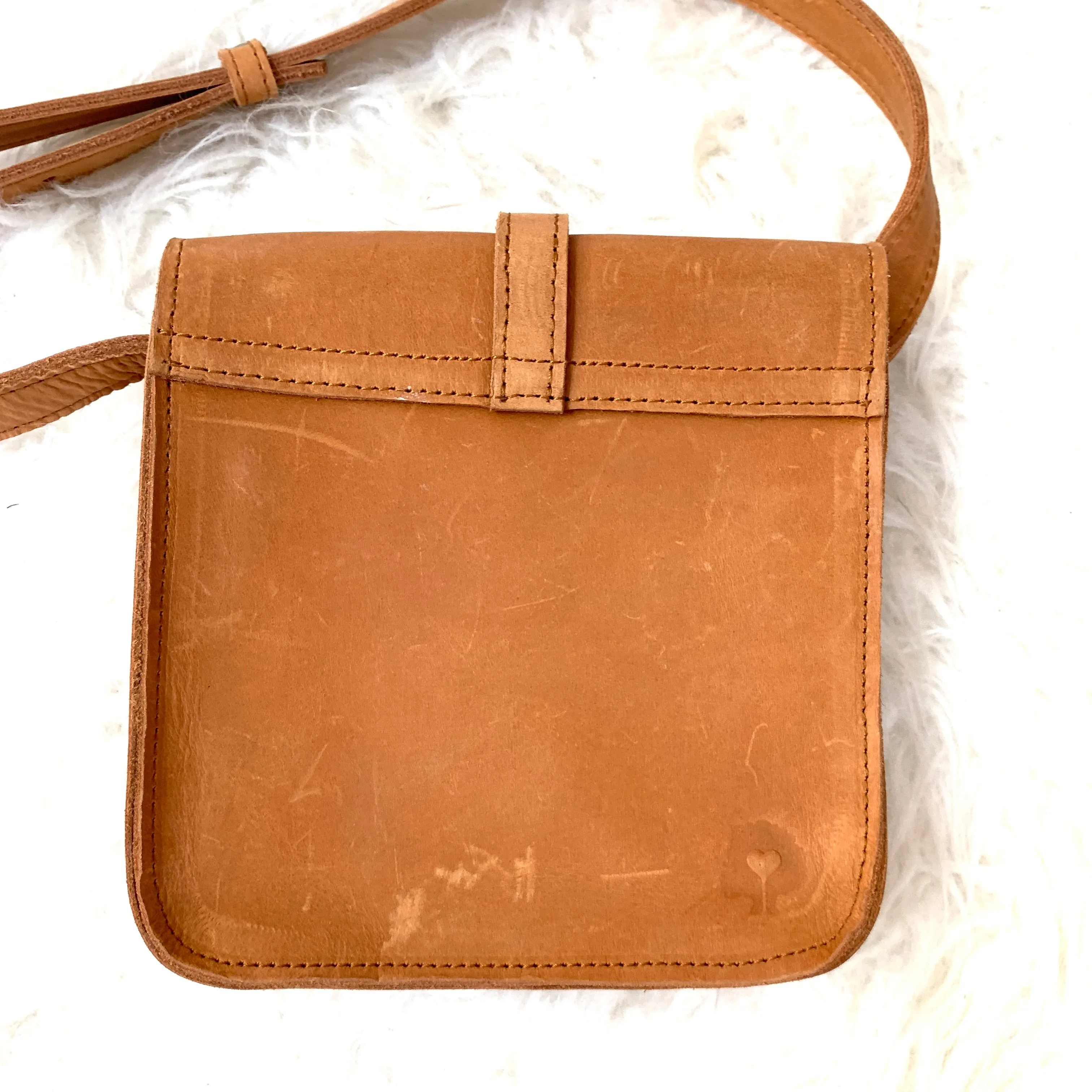 ABLE Cognac Mini Crossbody