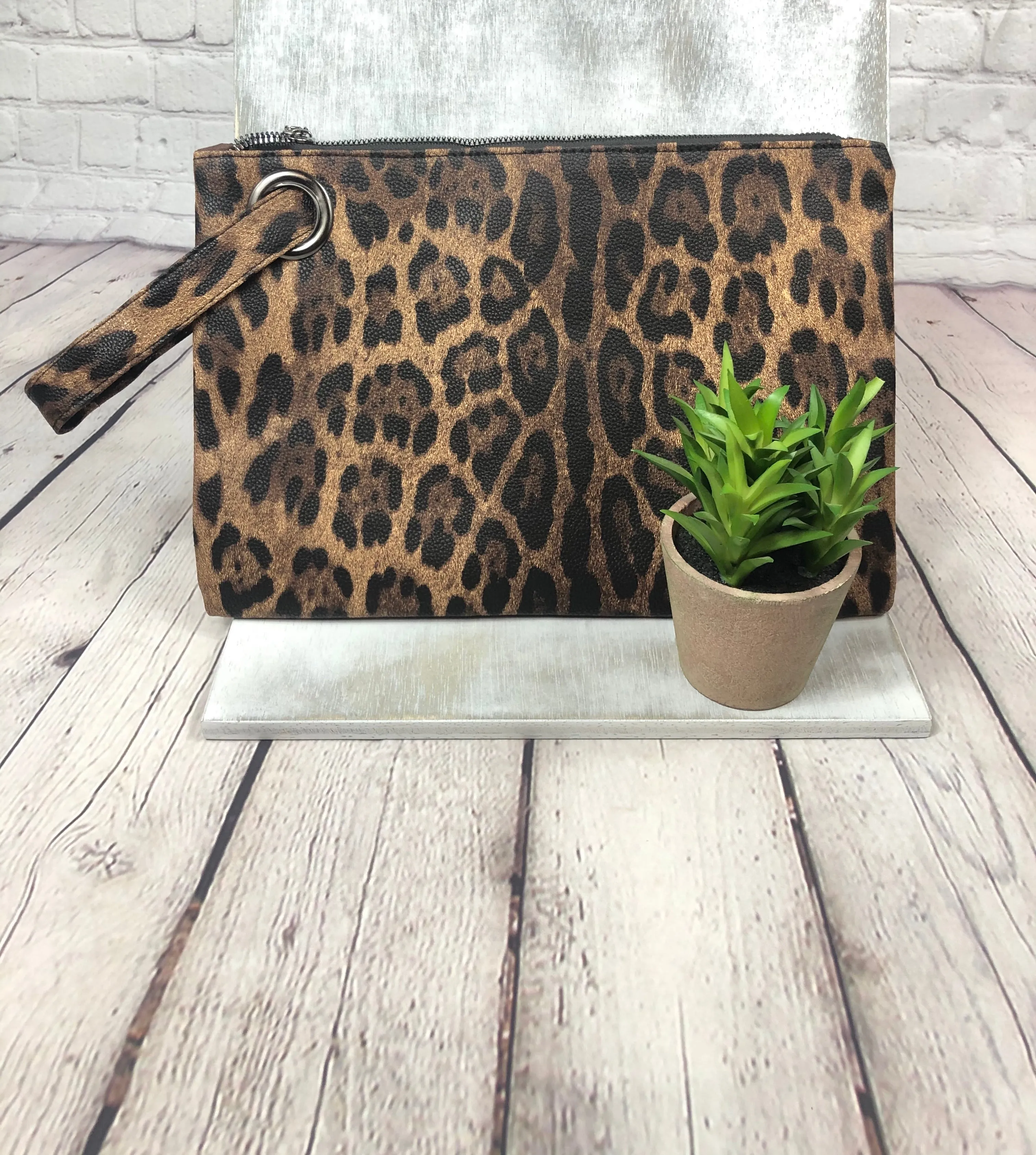 Animal Print Clutch Purse