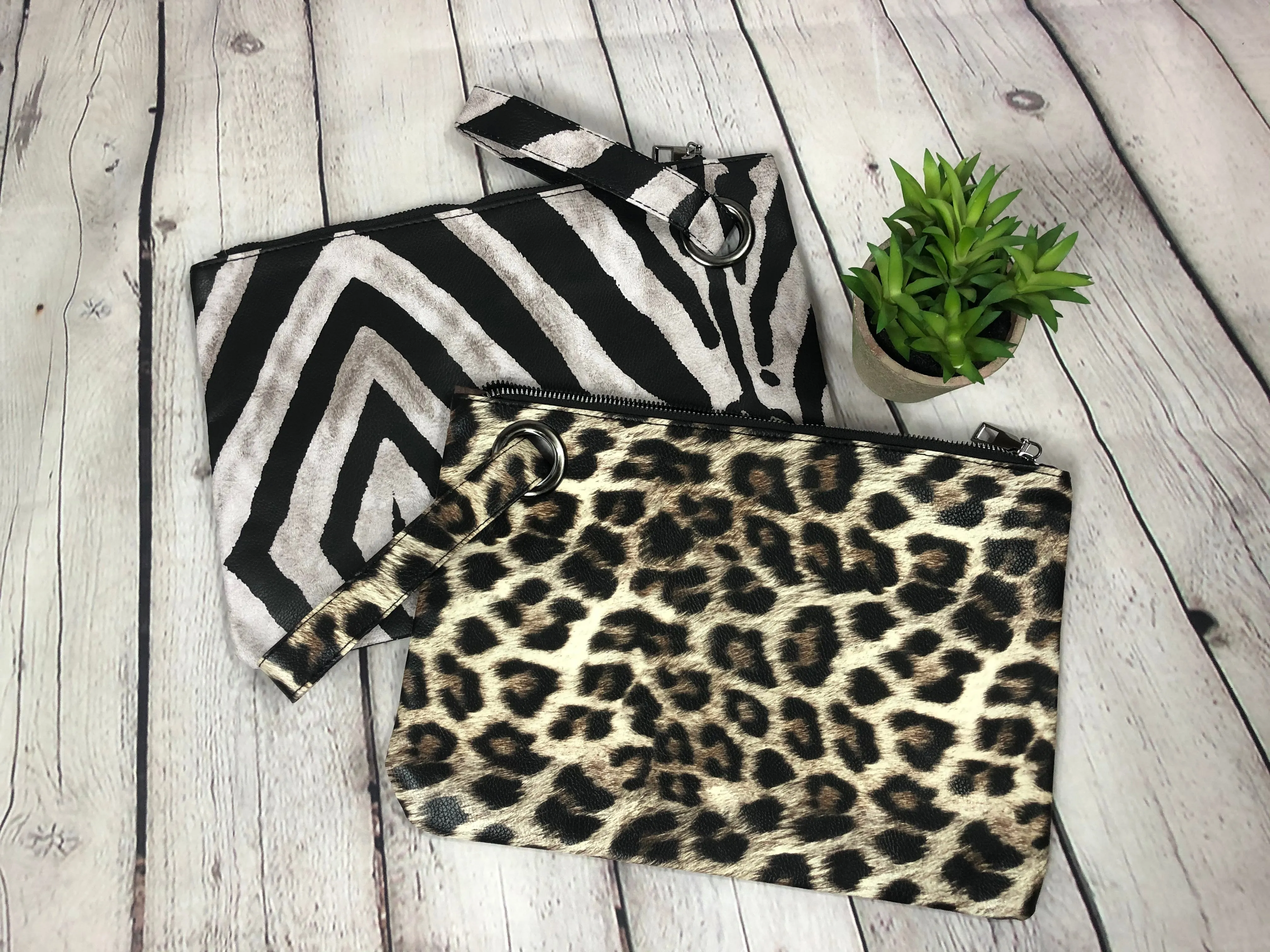 Animal Print Clutch Purse