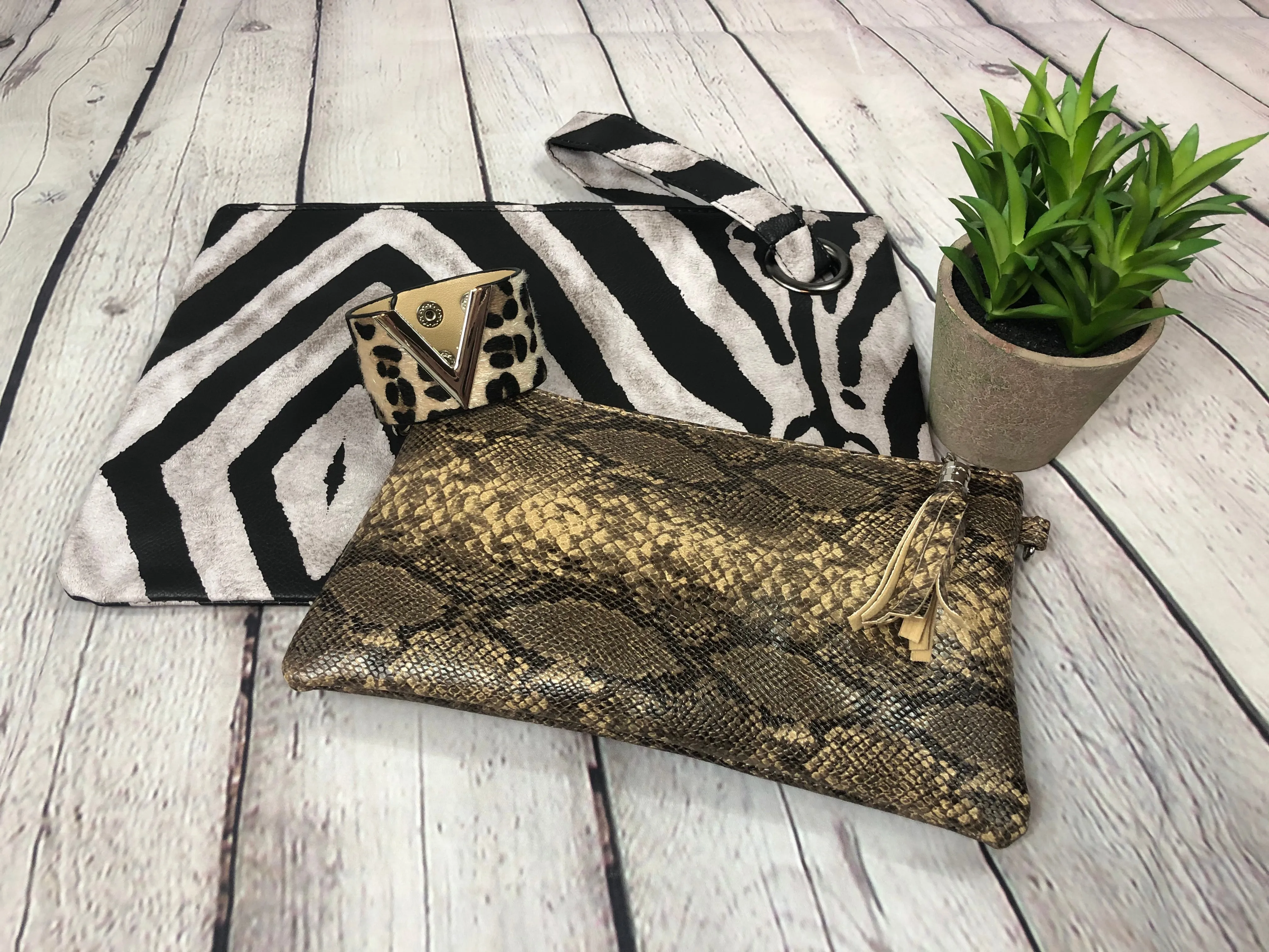 Animal Print Clutch Purse