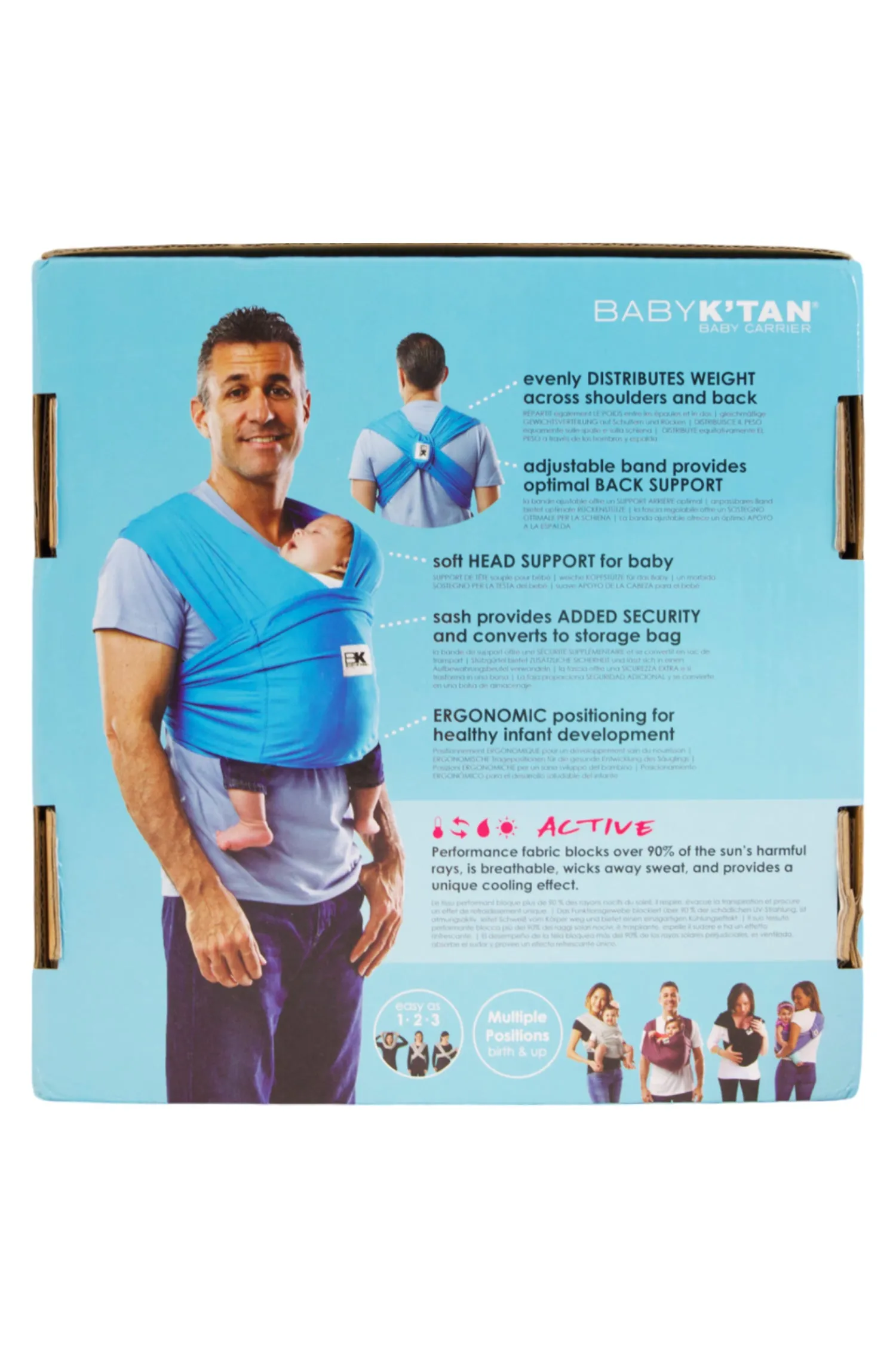 Baby K'tan Active Baby Carrier - White - XL