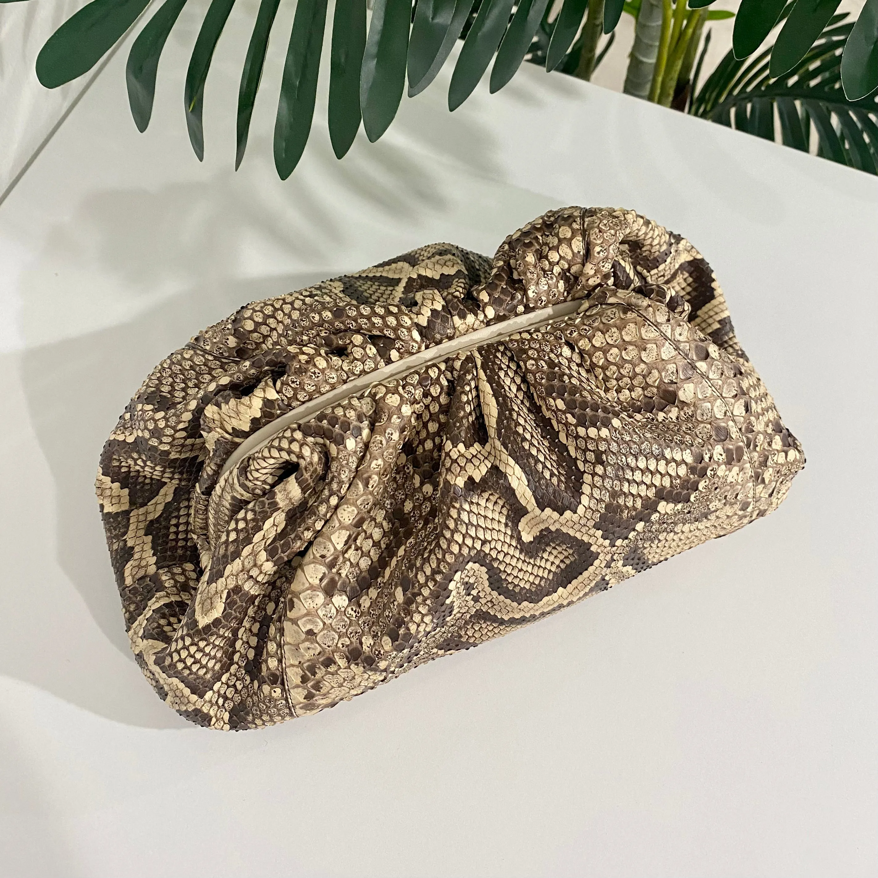 Bottega Veneta Python The Pouch