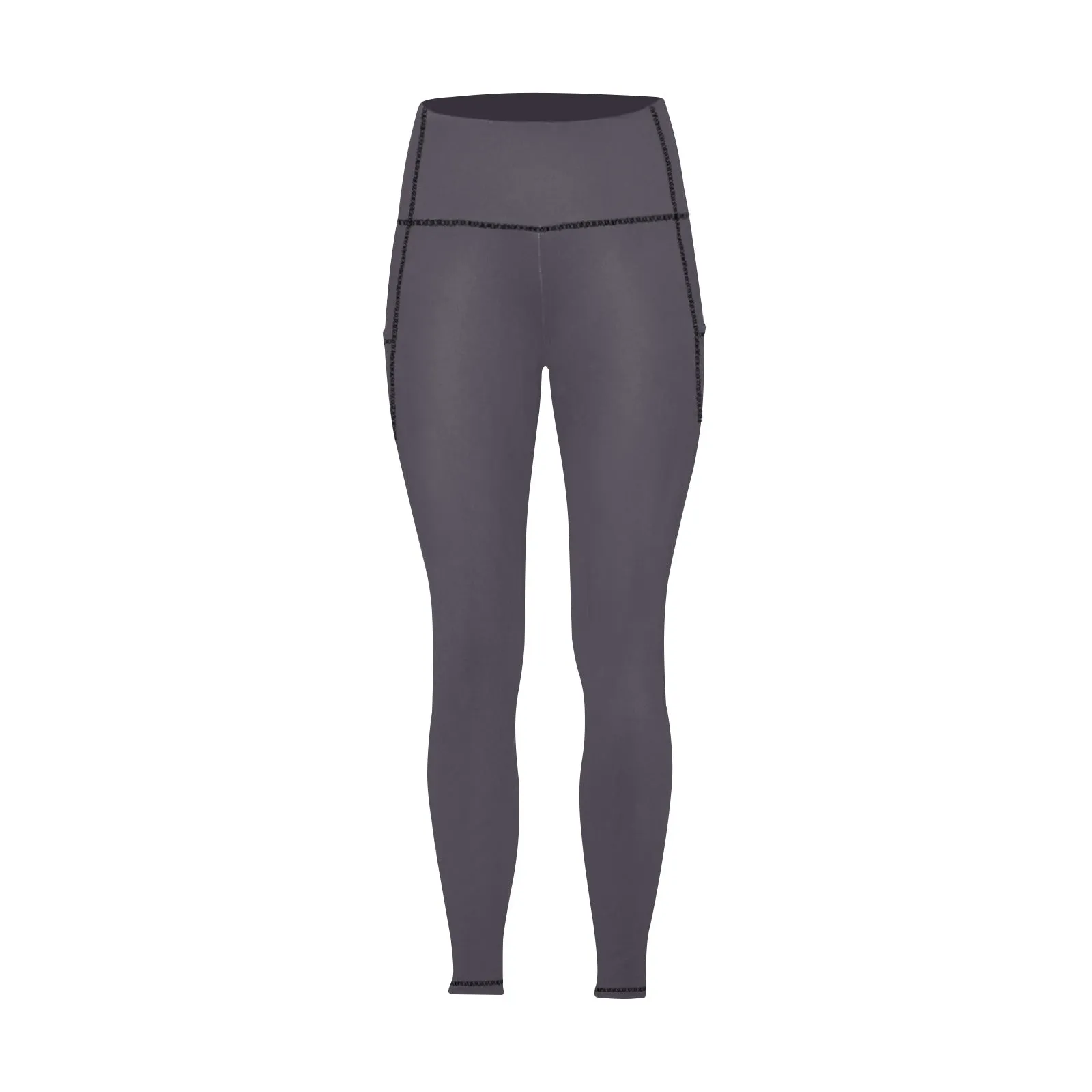 Charcoal Women's Athletic Leggings With Pockets