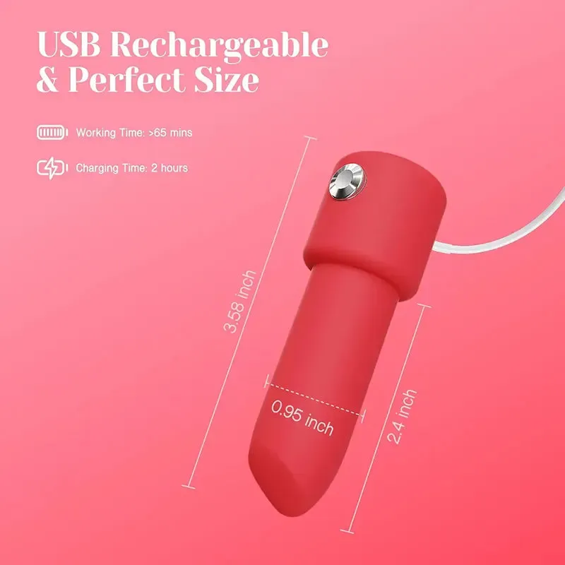 Discreet Lipstick Vibrator with App-Controlled Remote