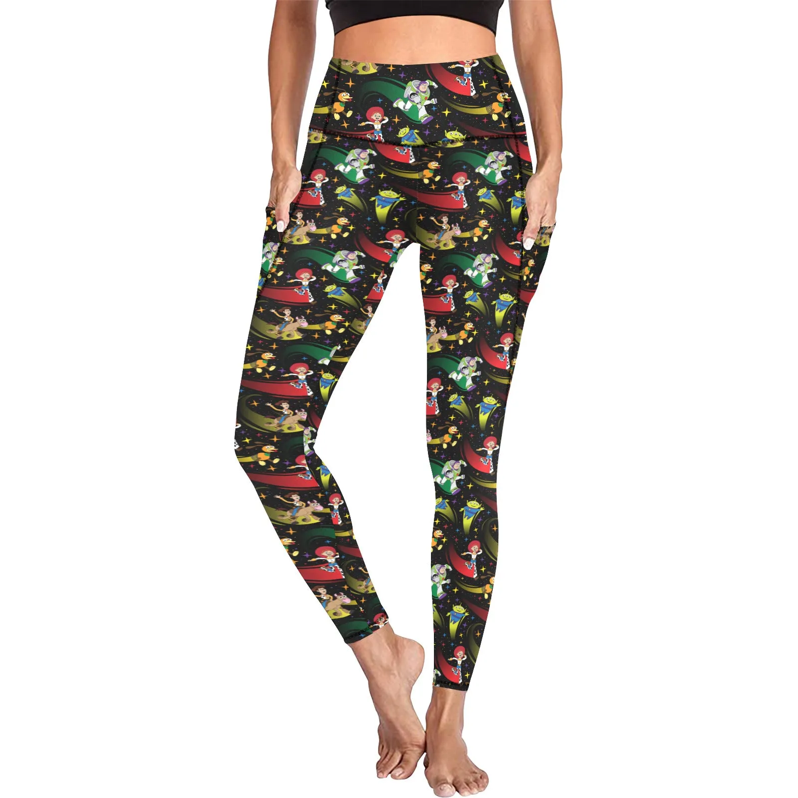 Disney Toy Story Roundup Women's Athletic Leggings With Pockets