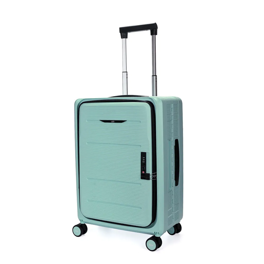 Foldable Hardcase Green Cabin Suitcase for Travel (20 inch-55 cm)