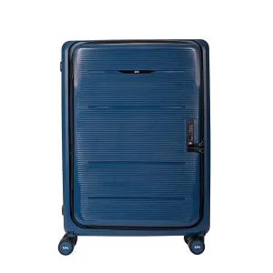 Foldable Hardcase Navy Blue Cabin Suitcase for Travel (24 inch-75 cm)