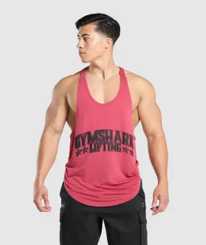 Gymshark Lifting Stars Stringer - Vintage Pink