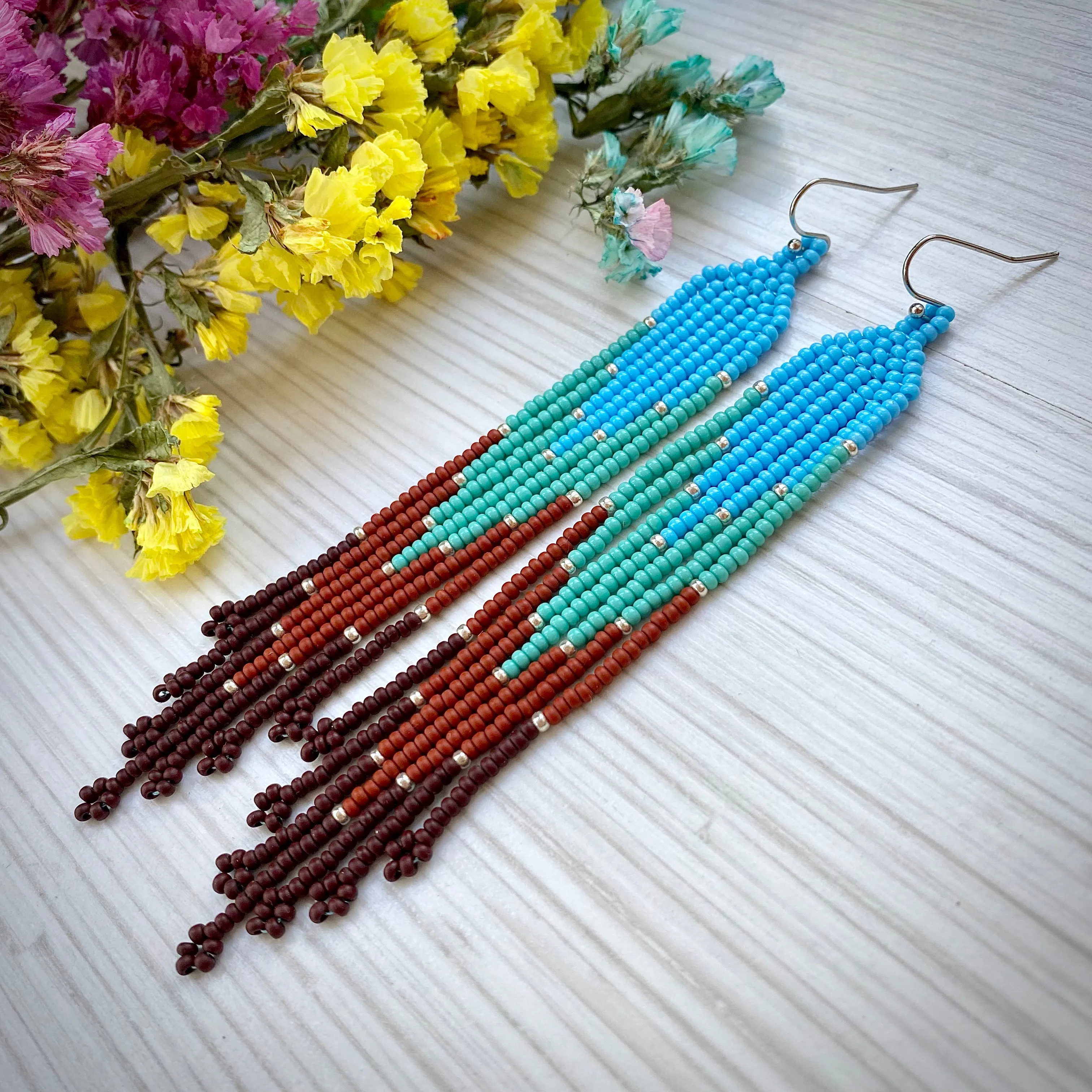 Handmade Long Boho Earrings