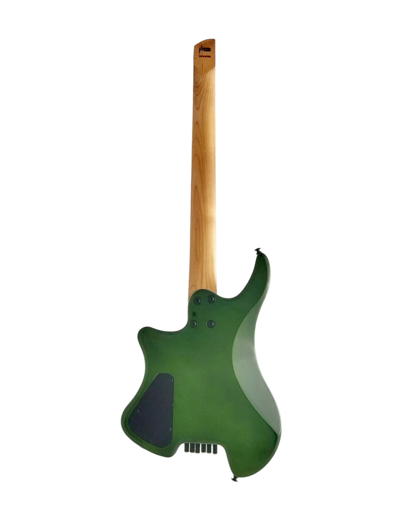 Haze Headless HH Maple HHL Electric Guitar - Green HL1APQTGR