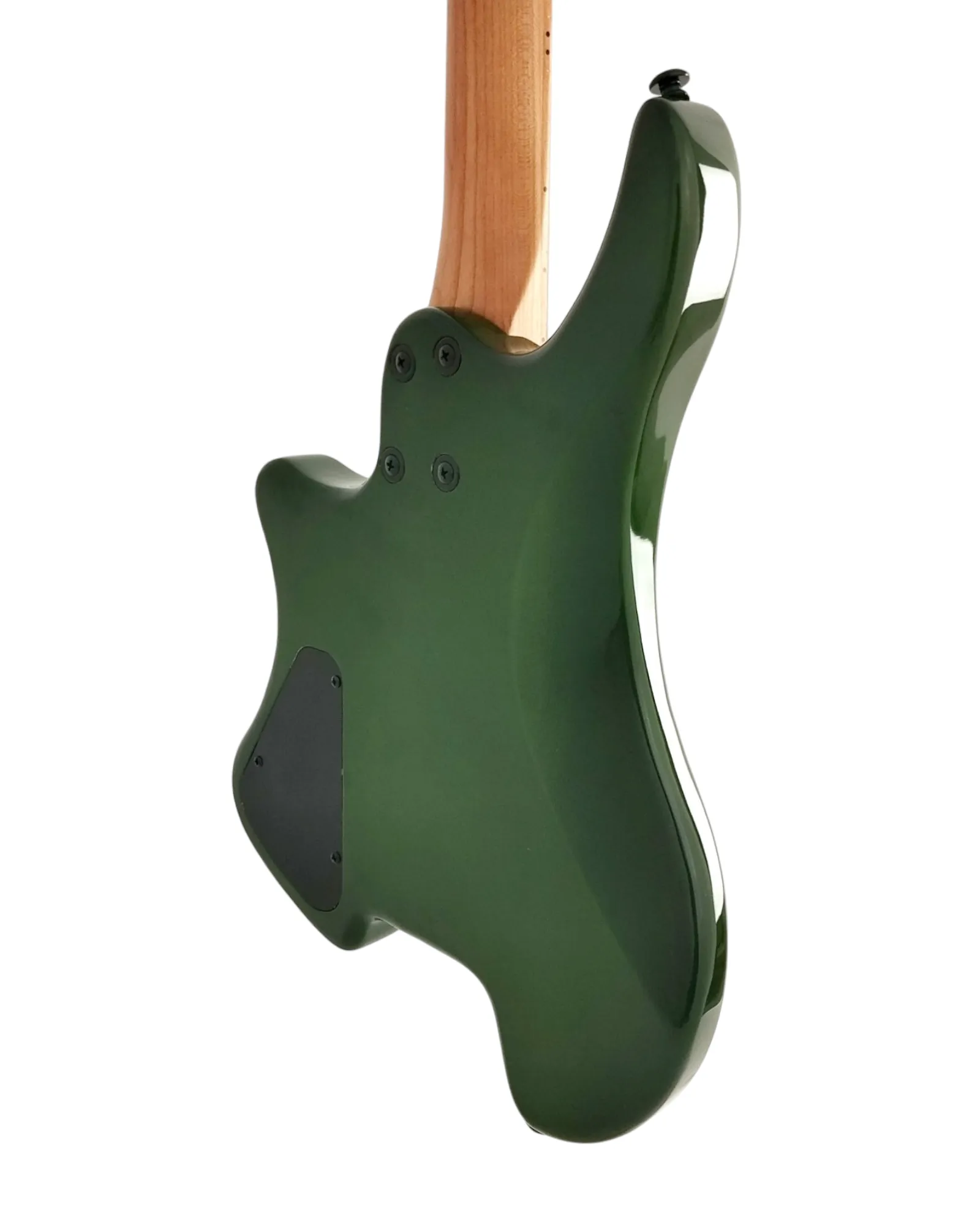 Haze Headless HH Maple HHL Electric Guitar - Green HL1APQTGR