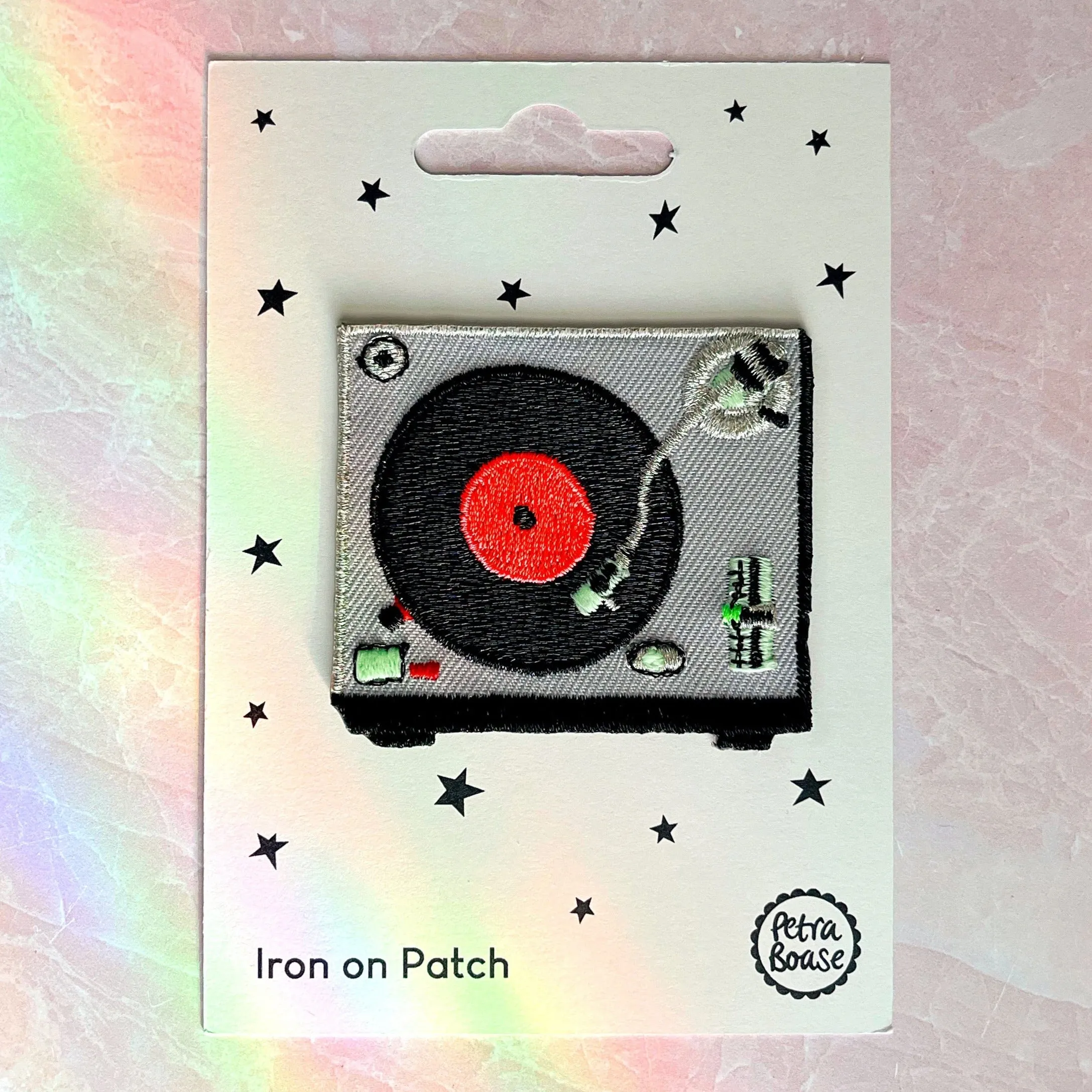 Iron on Patch - Record Player