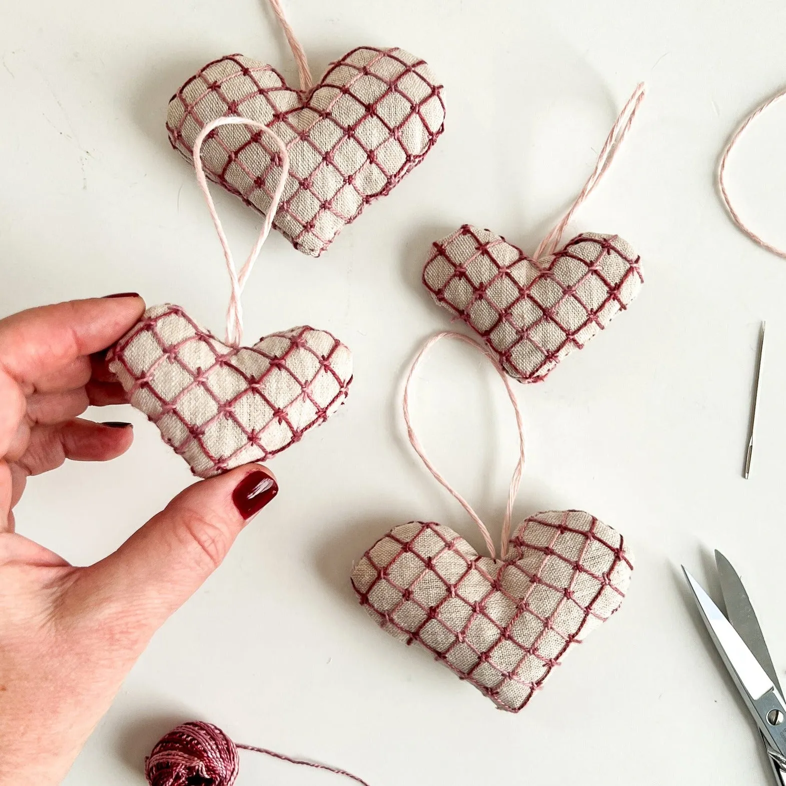 Jane Embroidered Hearts Pattern & Video Class