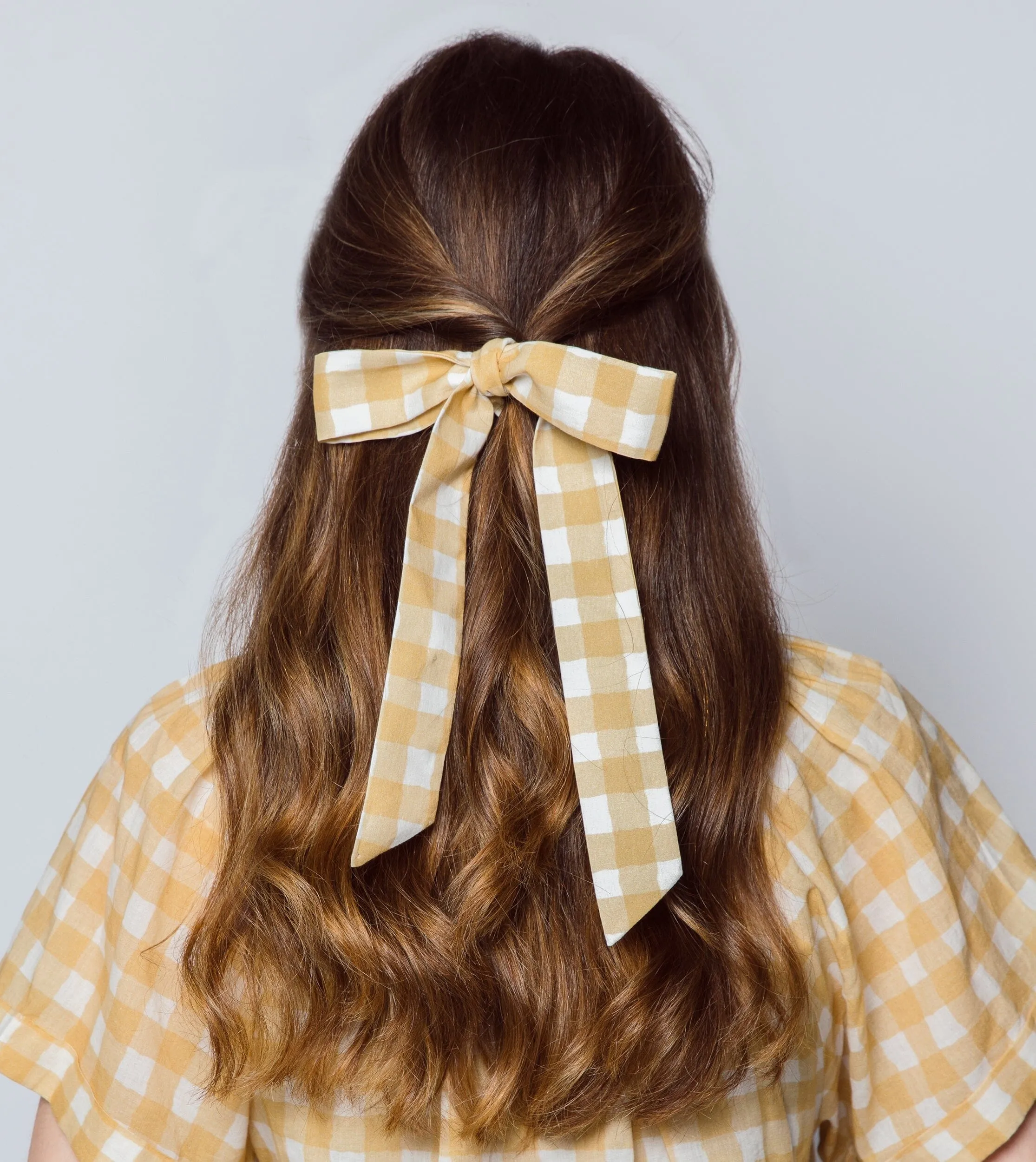 Joie Sunskissed Check Ribbon Bow