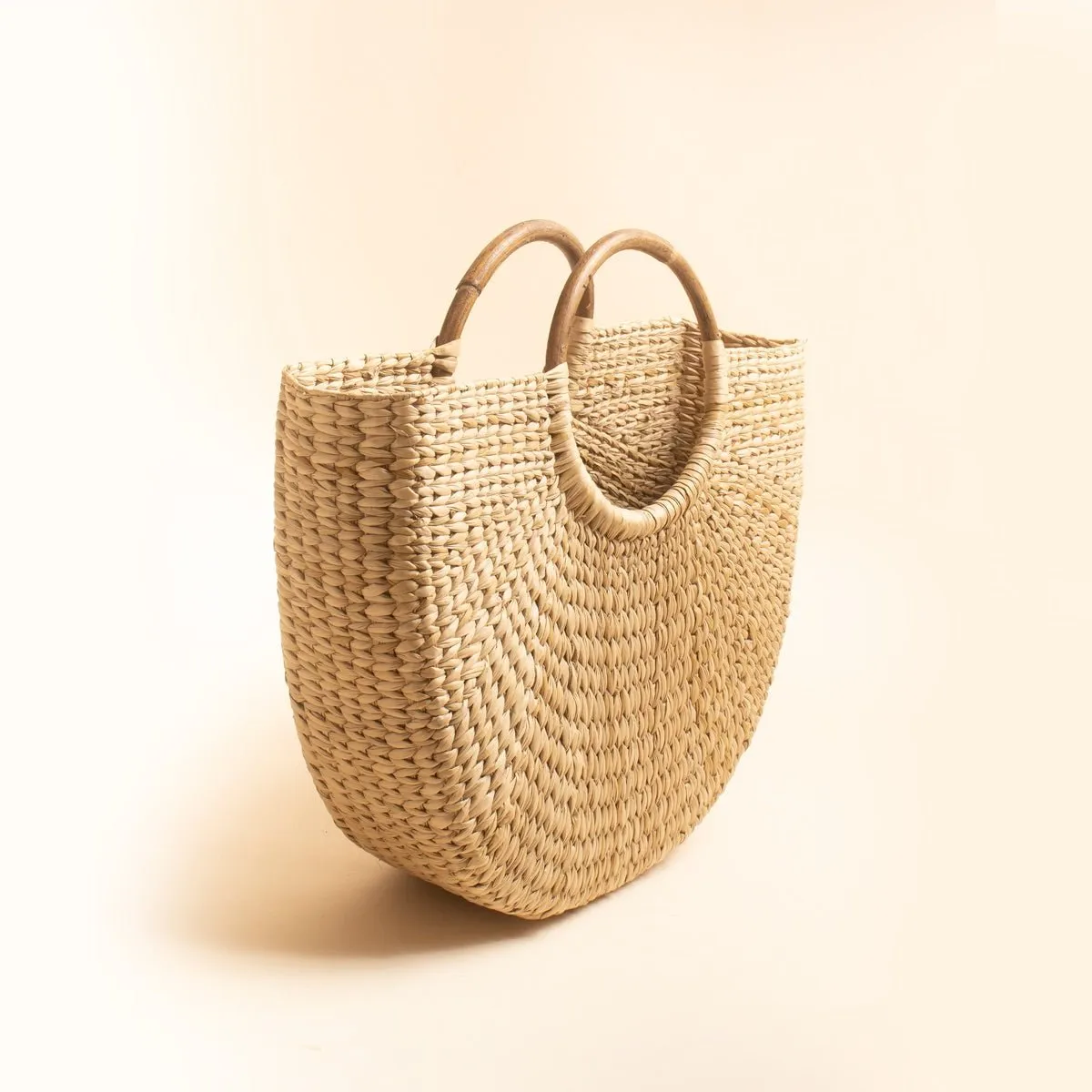 Kauna Grass U Shaped Tote Bag - Medium