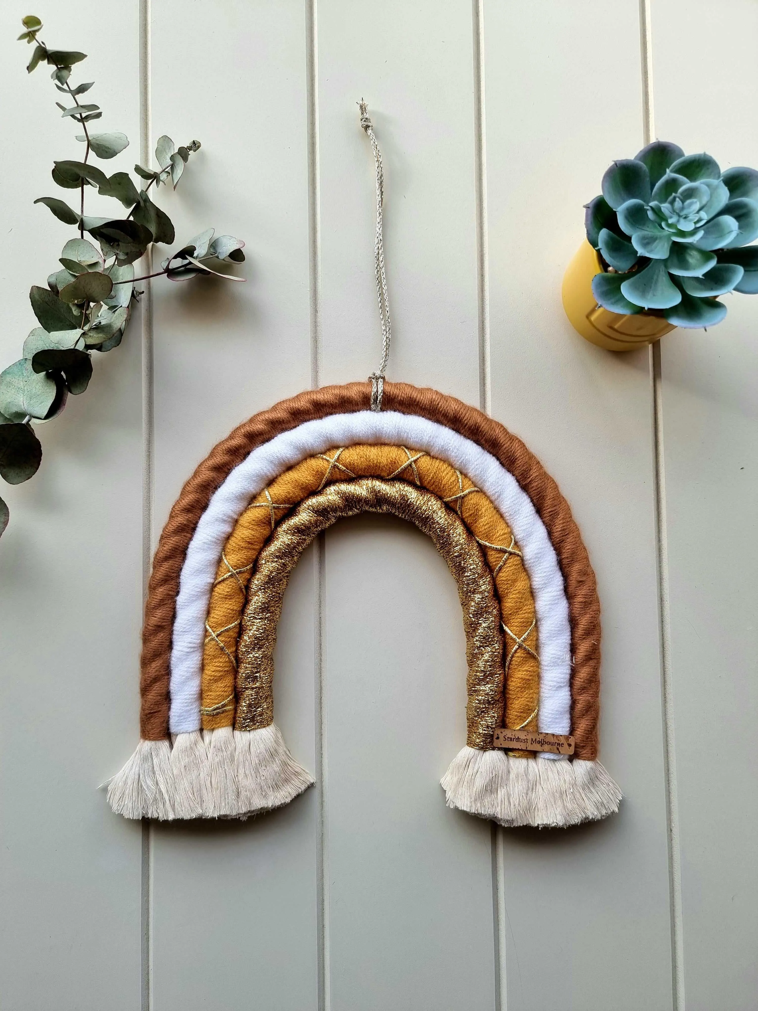 Large Sunshine Rainbow Macrame Wall Hanging