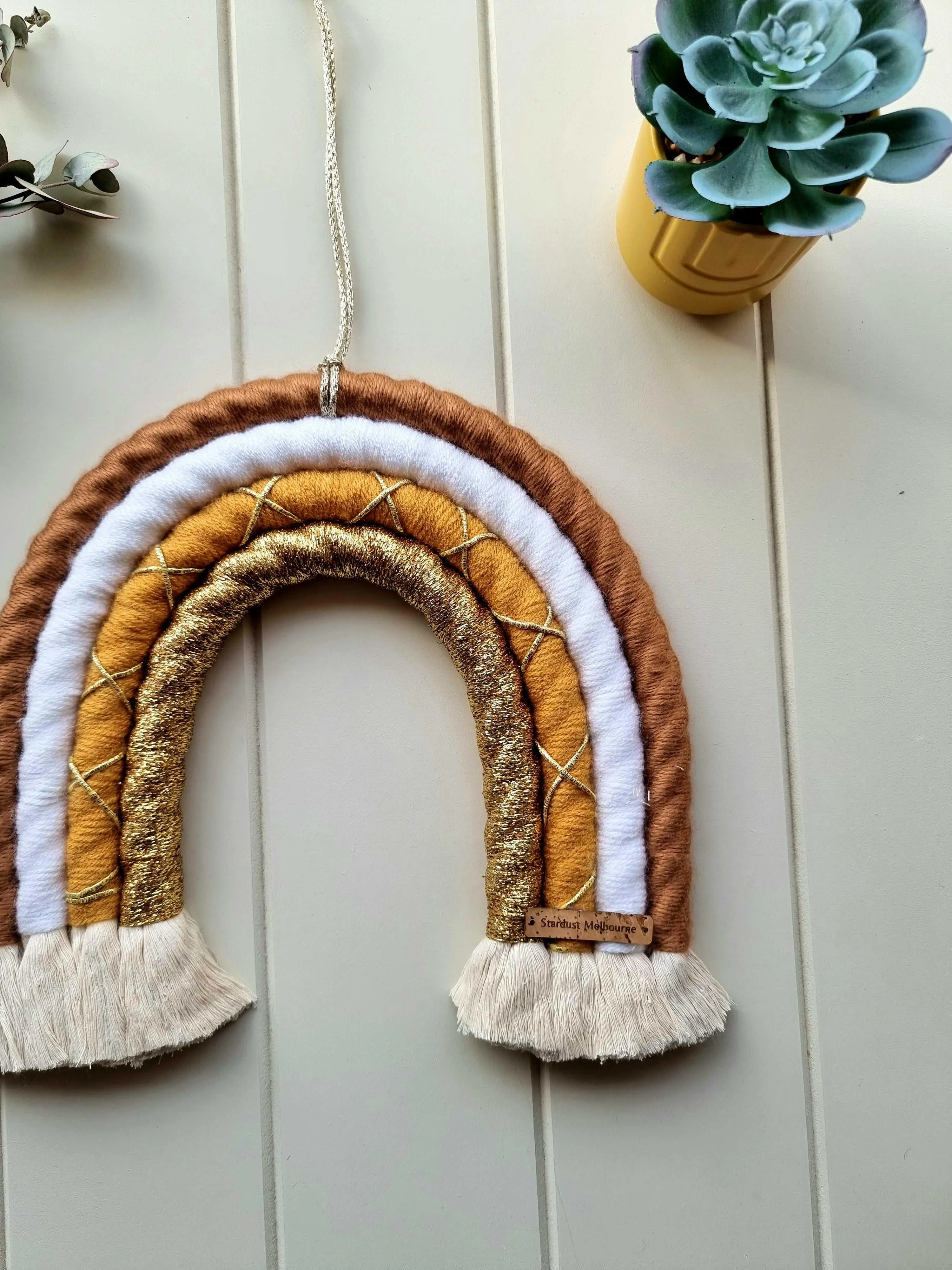 Large Sunshine Rainbow Macrame Wall Hanging