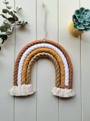 Large Sunshine Rainbow Macrame Wall Hanging