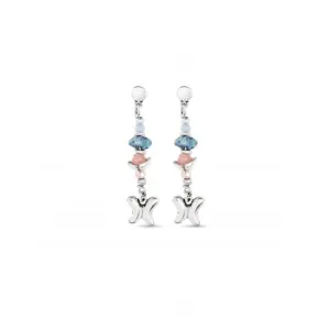 Multicoloured Crystal Metamorphosis Earrings PEN0924MCLMTL