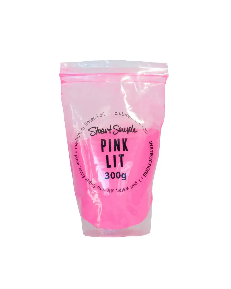 PINK LIT XL - the world's glowiest glow pigment - 300g