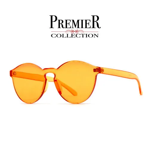 Premier Collection-Colorful Bright Frameless Bold Aesthetic Cat Eye Silhouette Sunnies