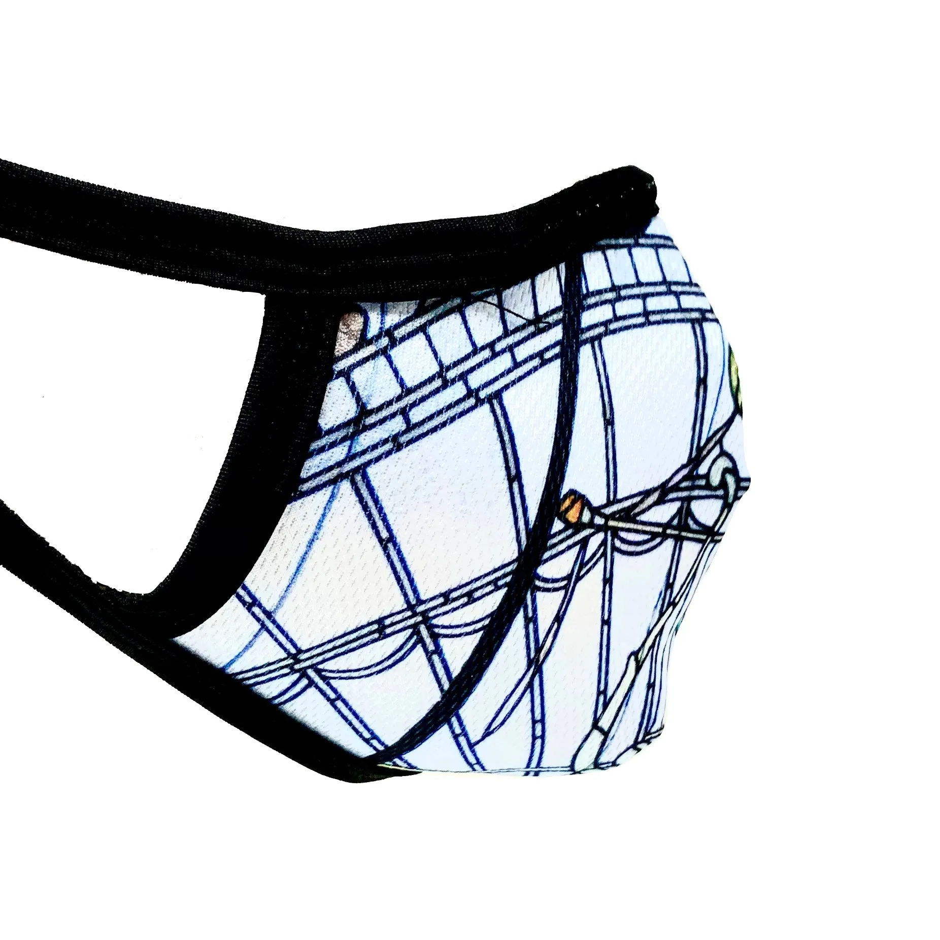 Stained-Glass Cotton Face Mask | Architectural Designs