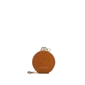 TB Coin Case Croco - Camel Brown