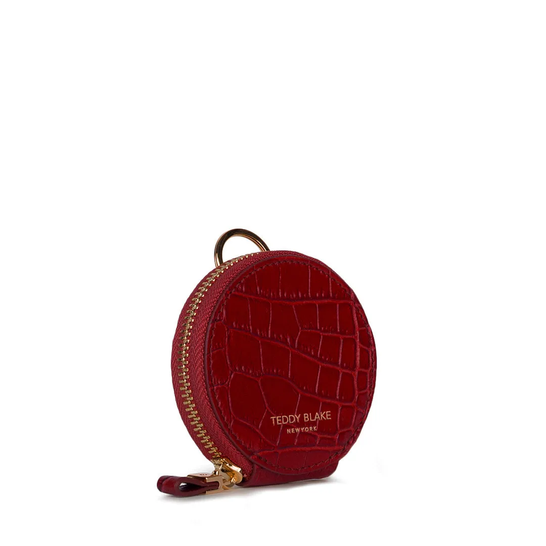 TB Coin Case Croco - Dark Red