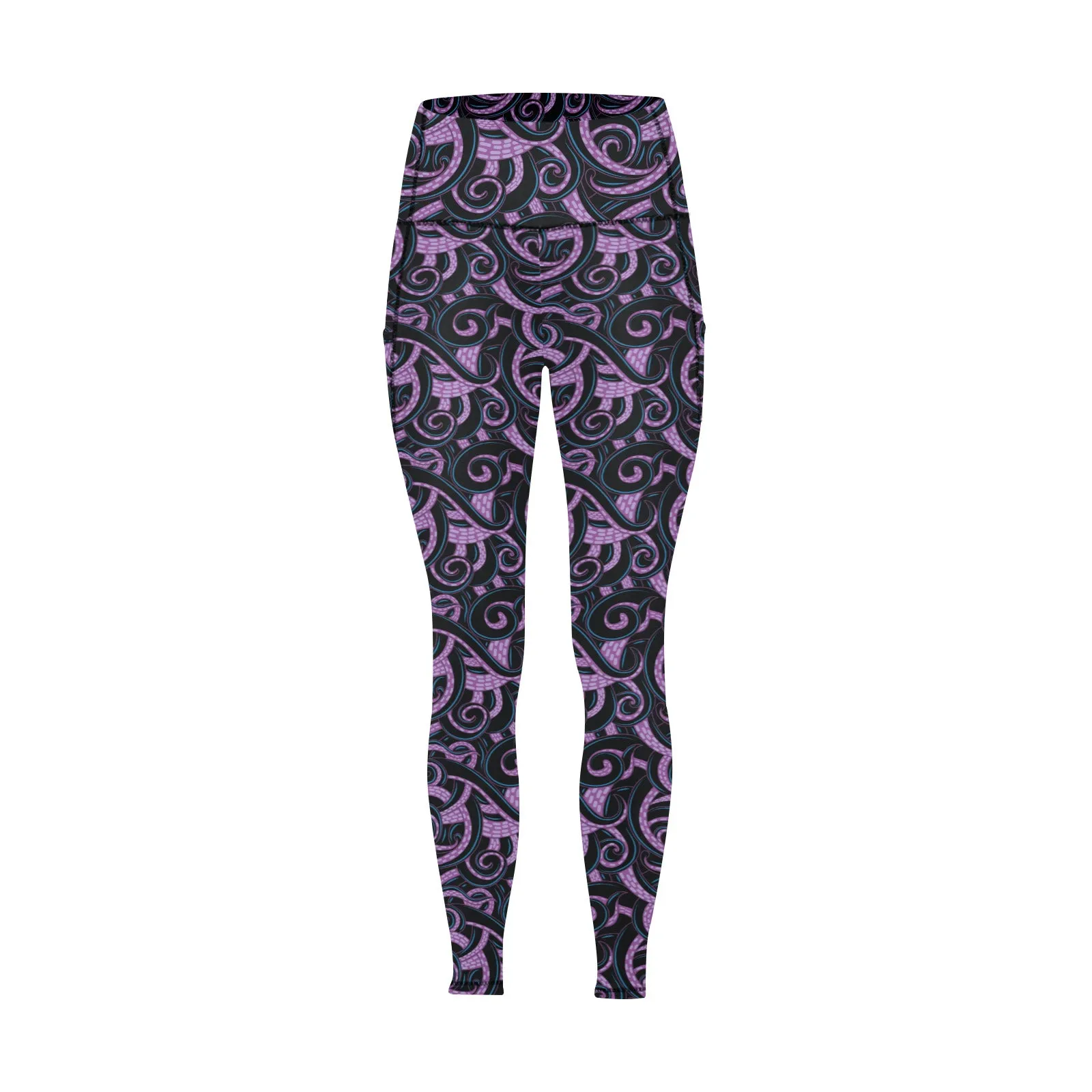 Ursula Tentacles Women's Athletic Leggings With Pockets