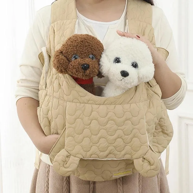 Winter Chest Pet Carrier: Stylish and Spacious Bag for Dogs and Cats