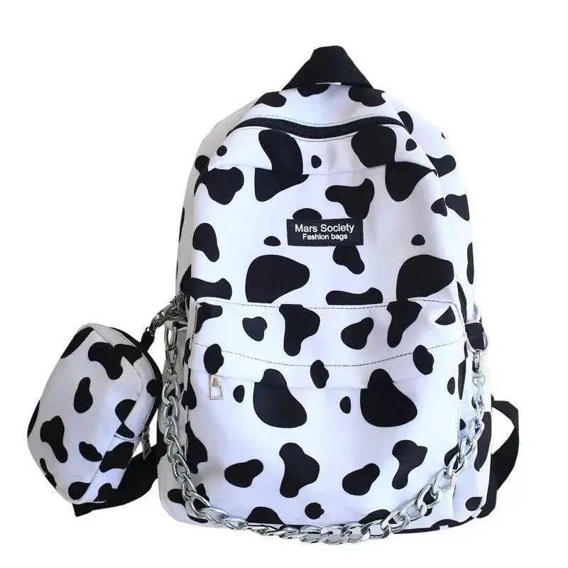 Zebra Striped Leopard  Pattern Backpack